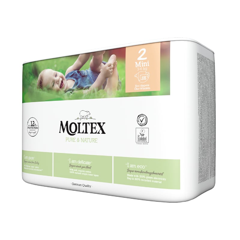 MOLTEX Pure & Nature autiņbiksītes 2 Mini N38