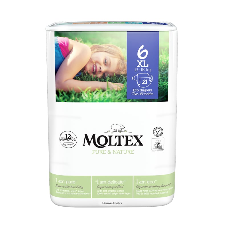 MOLTEX Pure & Nature autiņbiksītes 6 XL N21