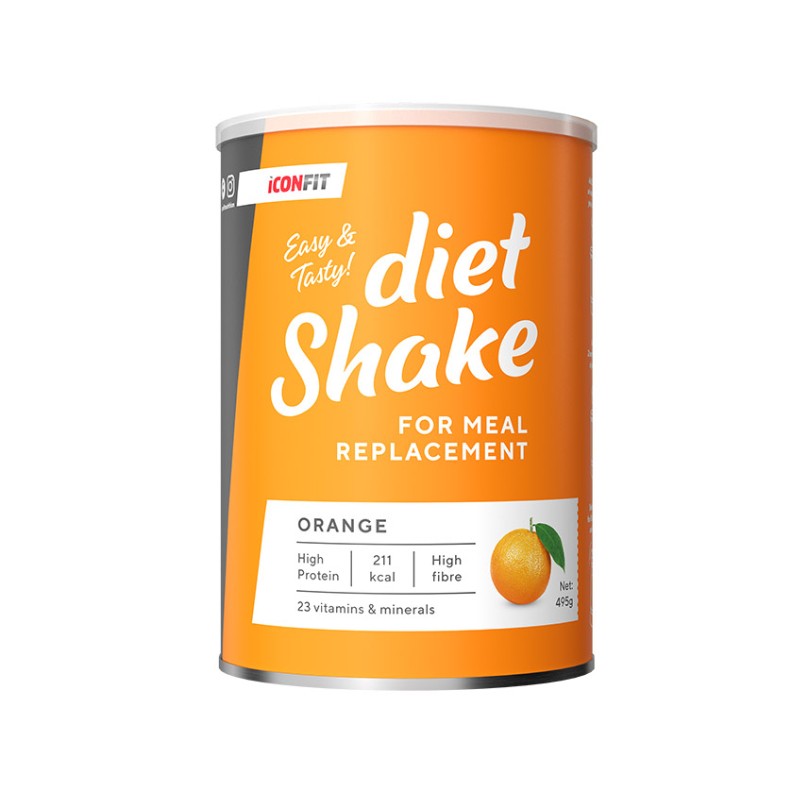 ICONFIT Diet Shake ar apelsīnu garšu, pulveris 495g