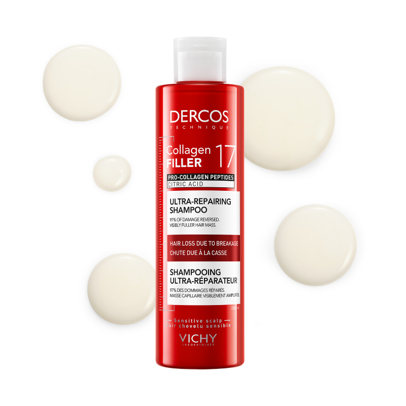 VICHY Dercos Collagen 17 Filler īpaši atjaunojošs šampūns 200ml
