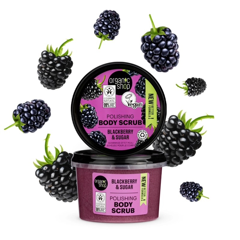 ORGANIC SHOP Blackberry&Sugar ķermeņa skrubis 250ml