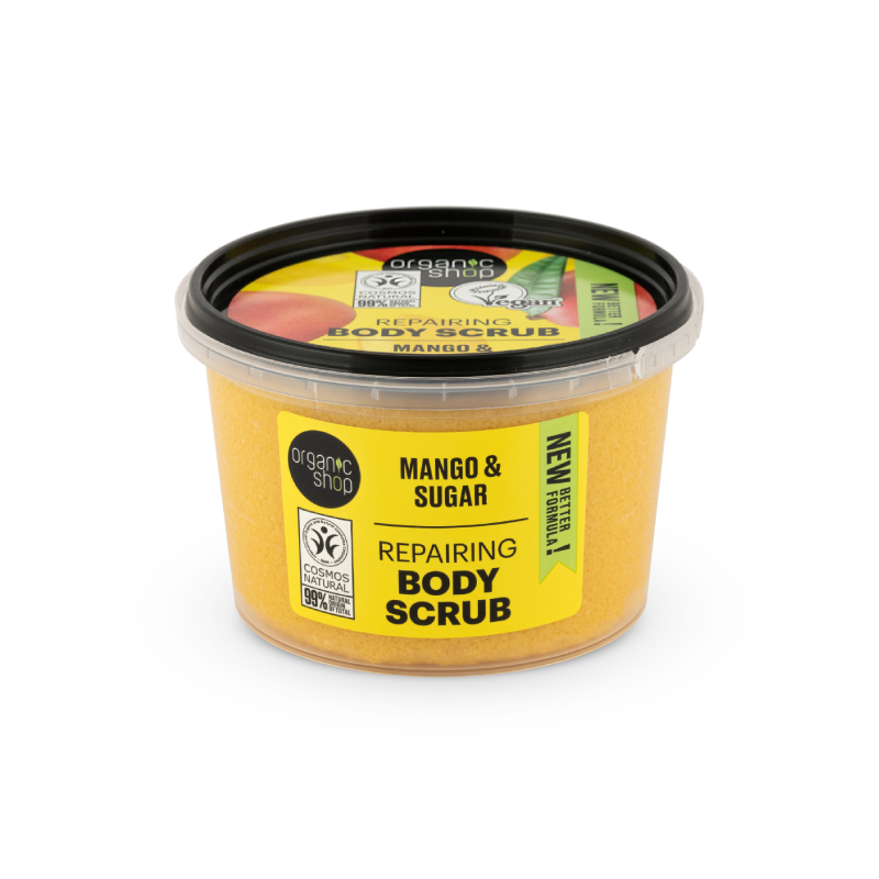 ORGANIC SHOP Mango&Sugar ķermeņa skrubis 250ml