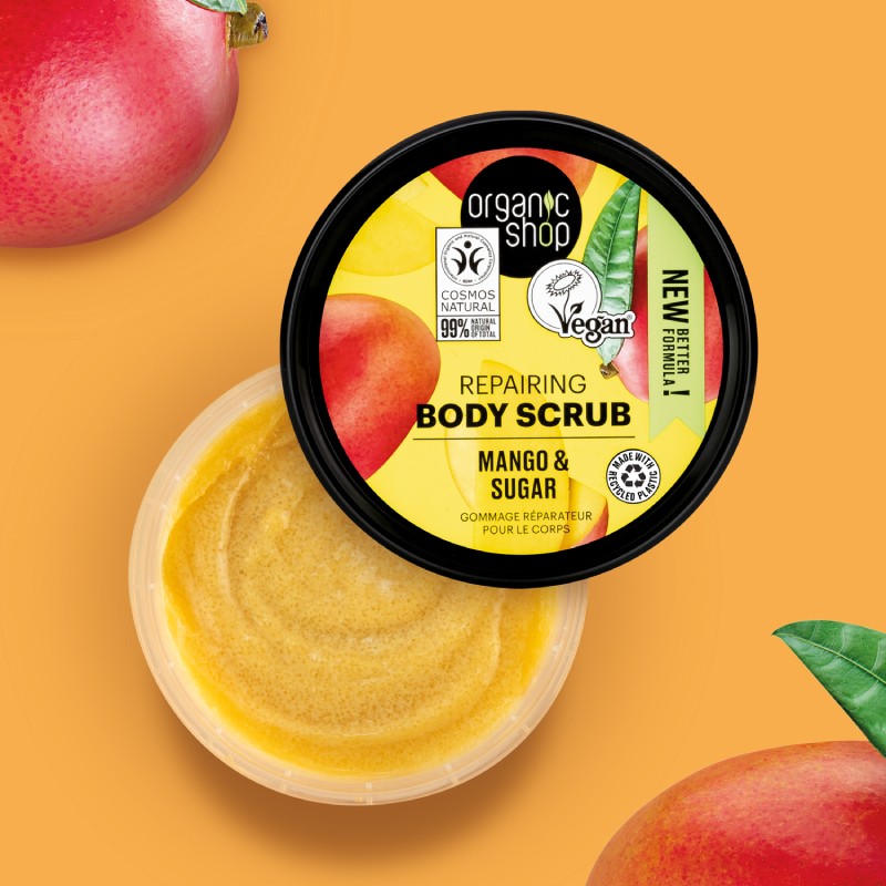 ORGANIC SHOP Mango&Sugar ķermeņa skrubis 250ml