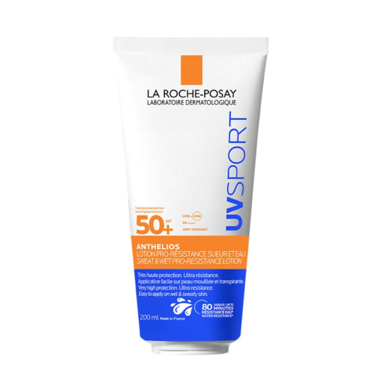 LA ROCHE-POSAY Anthelios UVSport SPF50+ losjons ar augstu noturību pret svīšanu un mitrumu 200 ml