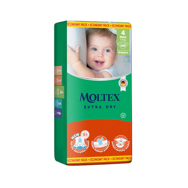 MOLTEX Extra Dry autiņbiksītes 4 Maxi N60