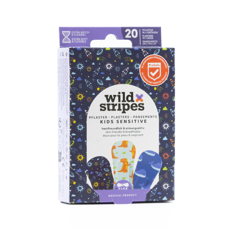 WILD STRIPES Kids Sensitive Space plāksteri N20