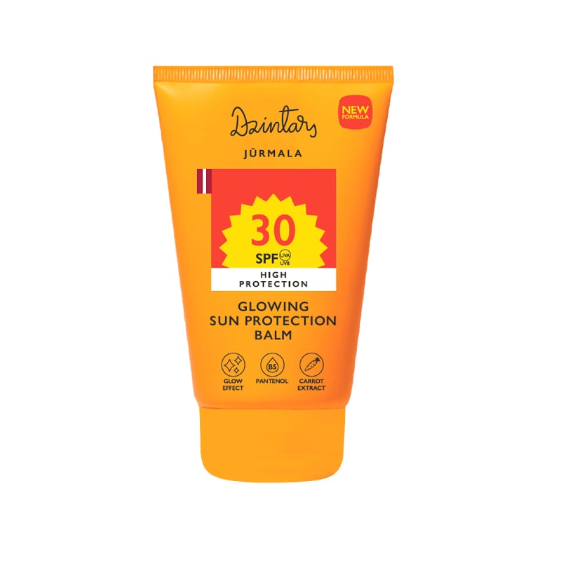 DZINTARS Jūrmala SPF30 UVA+UVB sauļošanās aizsargbalzams ar mirdzumu 100ml