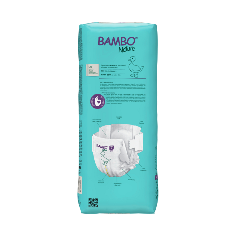 BAMBO NATURE autiņbiksītes 7.izmērs 18+ kg N40