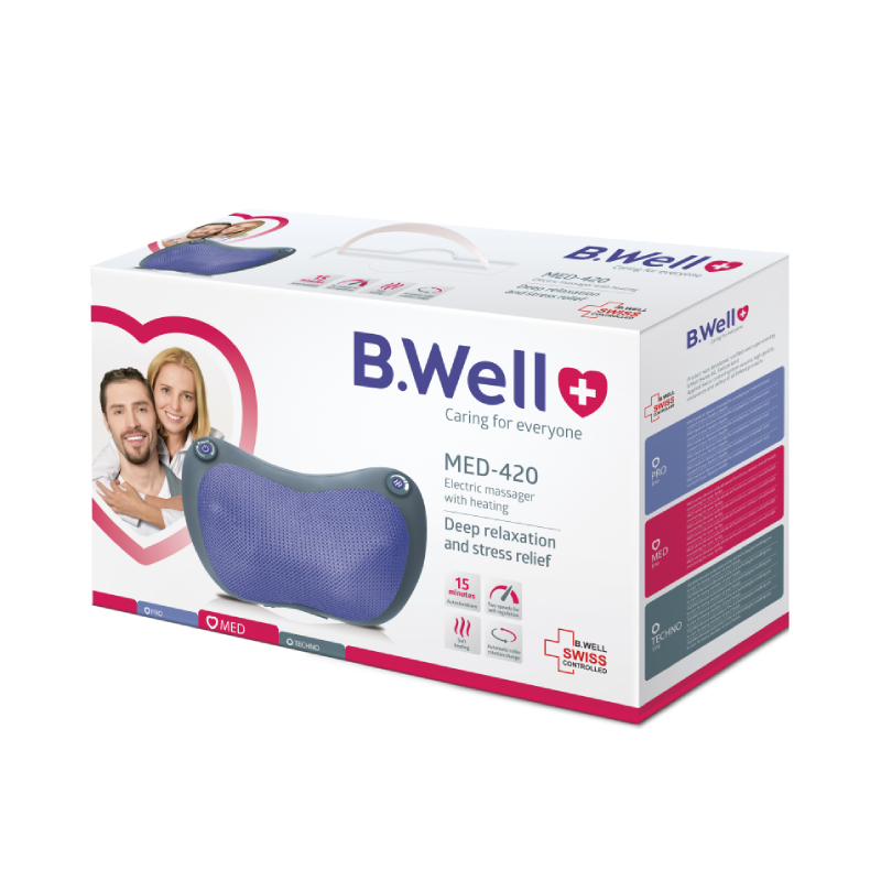 B.WELL MED-420 elektriskais masieris ar sildīšanu N1