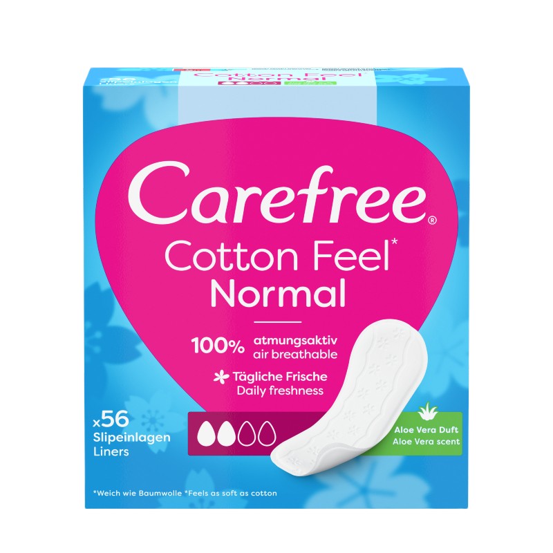 CAREFREE Cotton Feel Normal Aloe ikdienas ieliktnīši N56