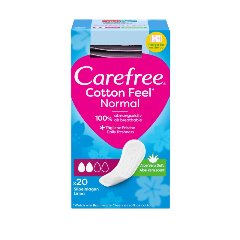 CAREFREE Cotton Feel Normal Aloe ikdienas ieliktnīši N20