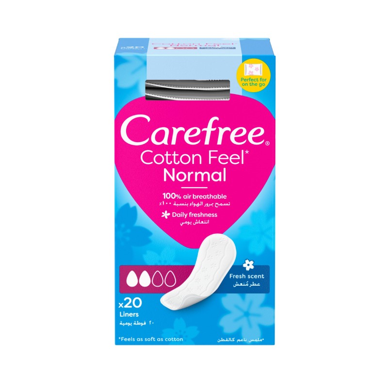 CAREFREE Cotton Feel Normal Fresh ikdienas ieliktnīši N20