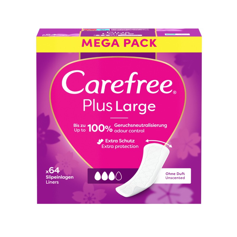 CAREFREE Plus Large Light Scent ikdienas ieliktnīši N64