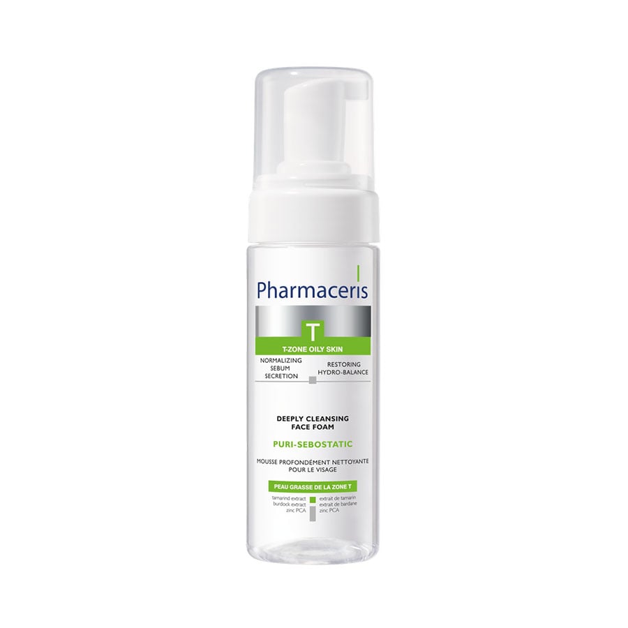 PHARMACERIS T Puri-Sebostatic dziļi attīrošas putas sejai 150 ml