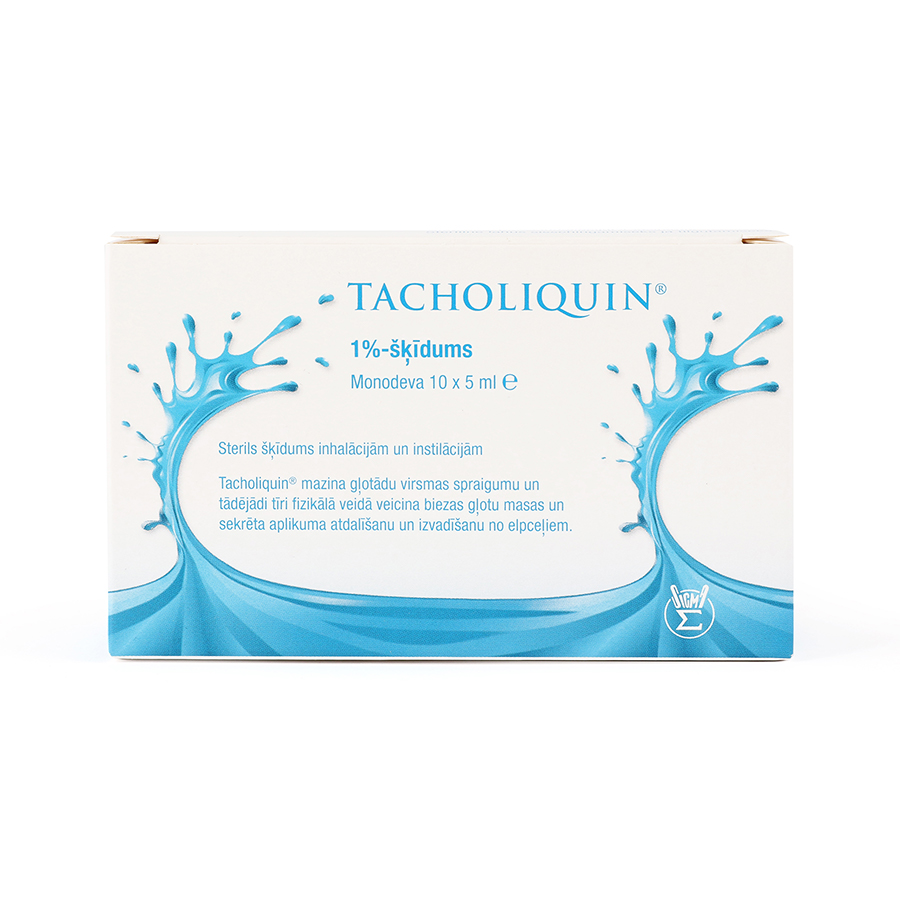 TACHOLIQUIN 1% šķīdums, monodeva, 10x5 ml