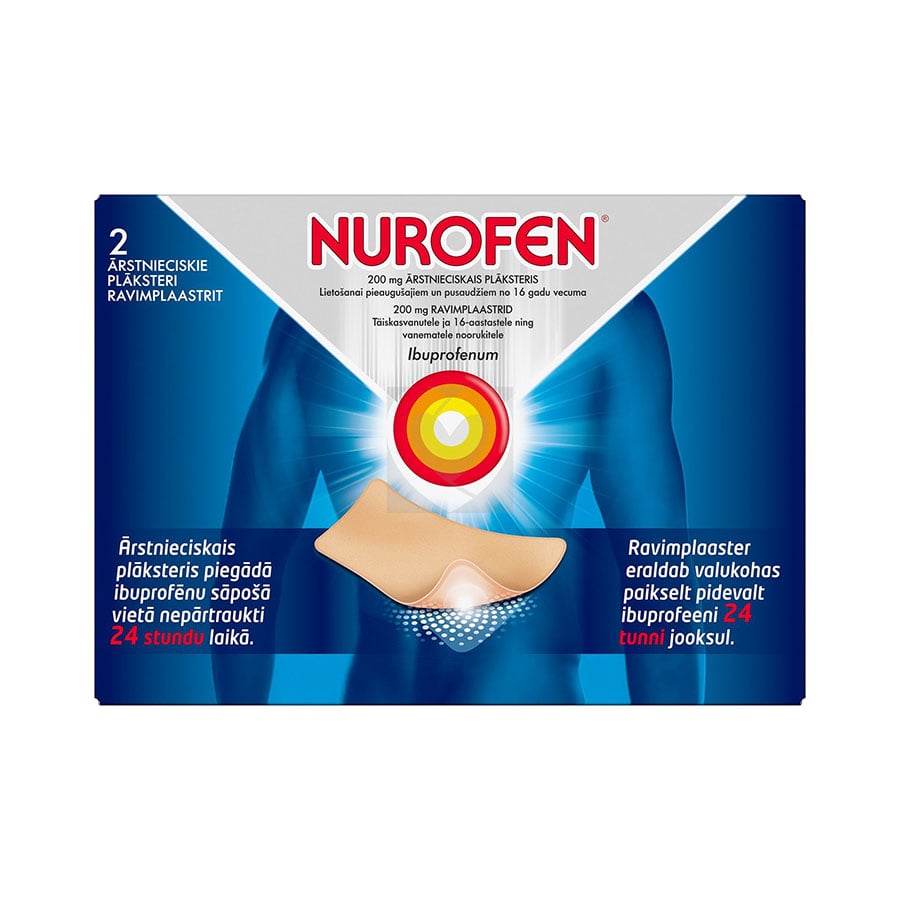 NUROFEN 200 mg ārstnieciskais plāksteris N2